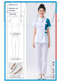牙科口腔藥店皮膚管理護士服女款分體套裝