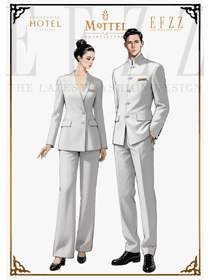 高級灰韻：五星級酒店服務(wù)人員的輕奢制服設(shè)計