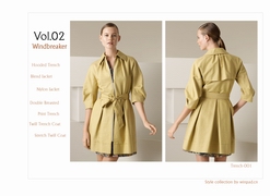 歐洲風(fēng)衣精典款式收藏vol.01，風(fēng)衣服裝畫冊(cè)