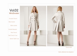 歐洲風(fēng)衣精典款式收藏vol.01，風(fēng)衣服裝畫冊(cè)