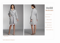 歐洲風(fēng)衣精典款式收藏vol.01，風(fēng)衣服裝畫冊(cè)