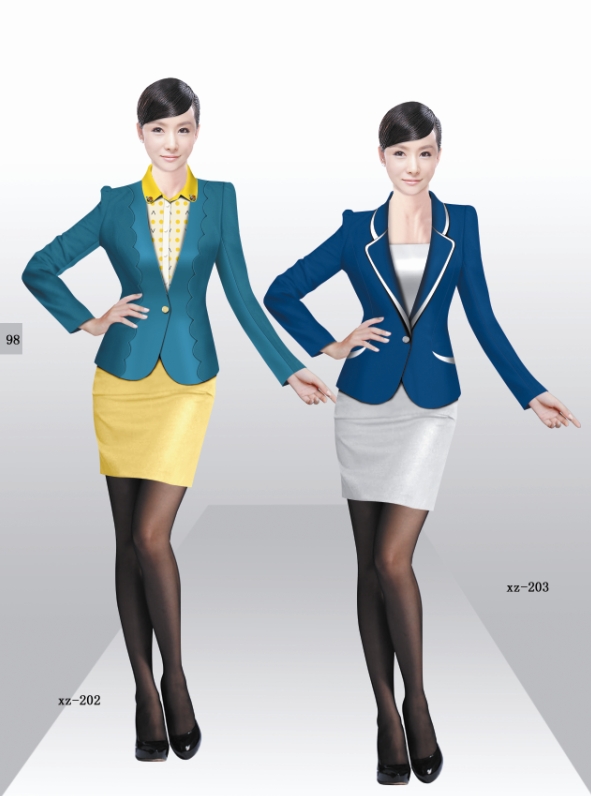 時尚職業(yè)裝書籍畫冊第二冊，職業(yè)裝書籍畫冊