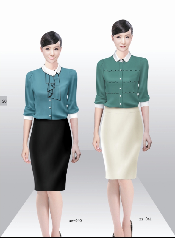 時尚職業(yè)裝書籍畫冊第二冊，職業(yè)裝書籍畫冊