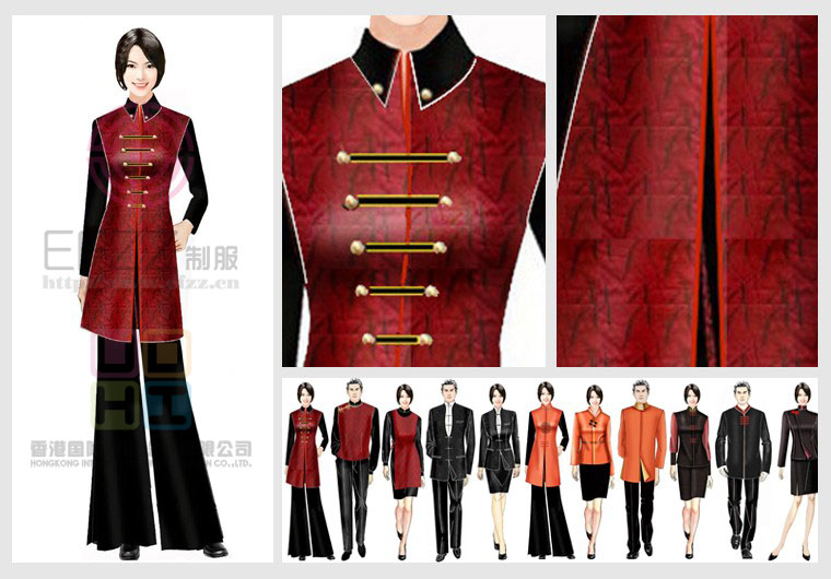 中國傳統(tǒng)特色酒店制服設(shè)計