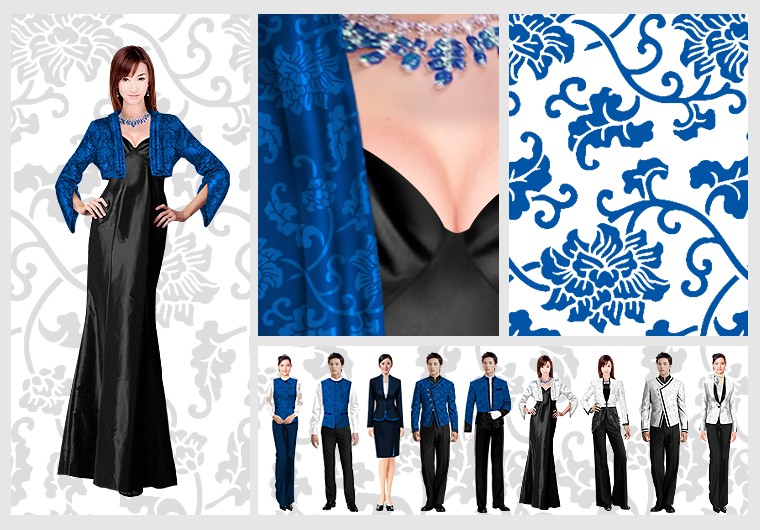 青花瓷酒店服裝設(shè)計(jì)方案