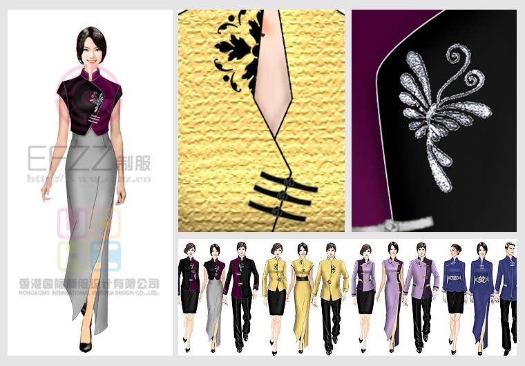 中餐廳服務(wù)員制服系列圖片