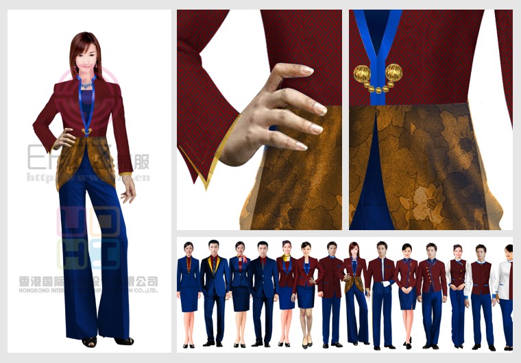 高檔會(huì)所酒店制服系列圖片方案
