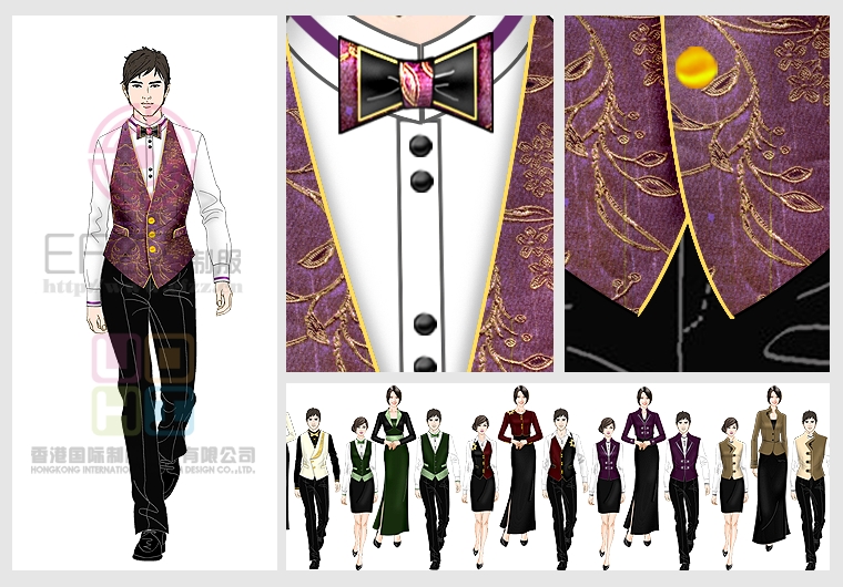 西餐廳服務(wù)生系列服裝