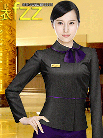 商務(wù)星級酒店制服圖片藍(lán)色系列