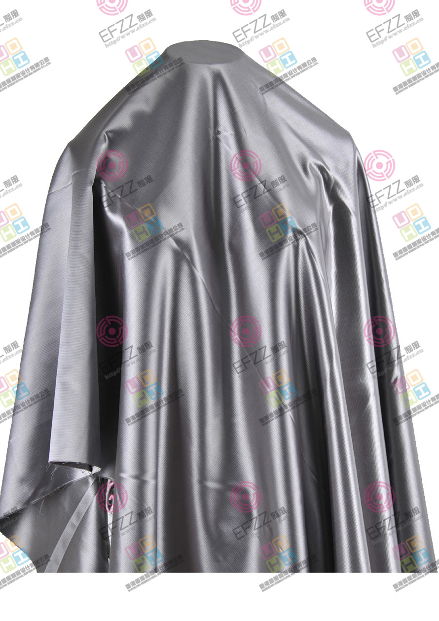 高檔銀灰色加厚仿緞時(shí)尚服裝面料JD-TH-00531-3