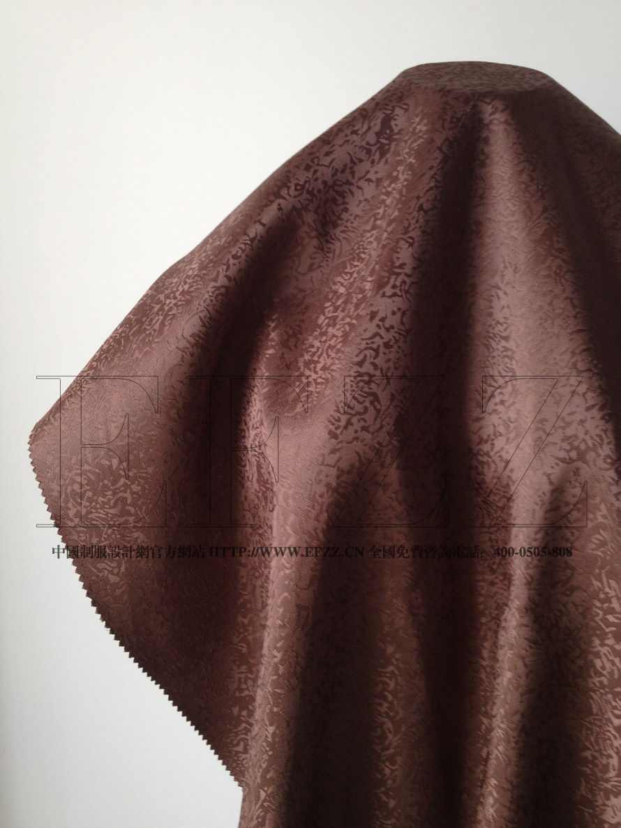咖啡色點(diǎn)狀紋提花制服面料