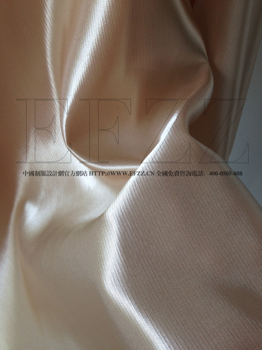 高檔淺米色加厚仿緞時(shí)尚面料