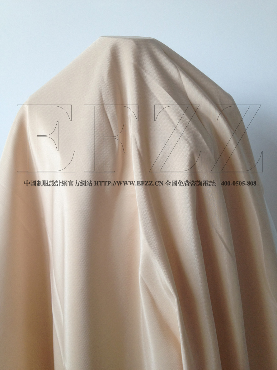高檔淺米色加厚仿緞時(shí)尚面料