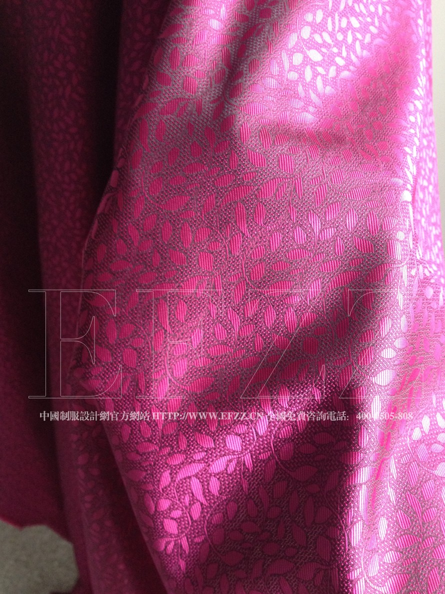 水草紋高密提花酒店制服面料614-3