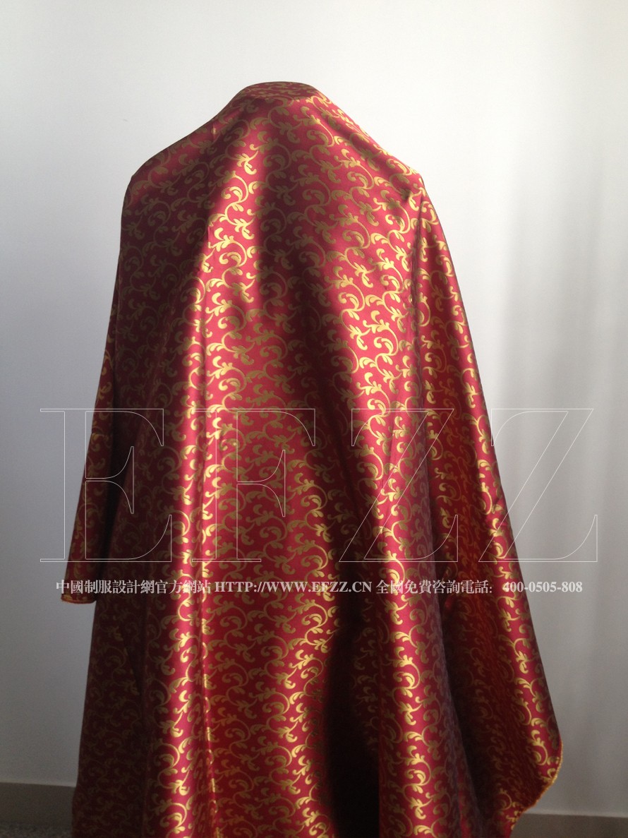 時(shí)尚水草花酒店制服面料63-1