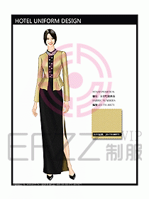 酒店中餐咨客制服設(shè)計圖589