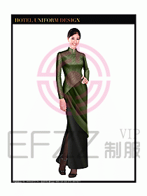 酒店中餐咨客制服設(shè)計(jì)圖601