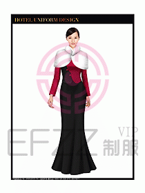 酒店中餐咨客制服設(shè)計圖597