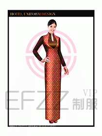 酒店中餐咨客制服設(shè)計(jì)圖606