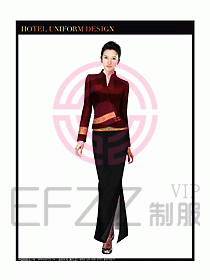 酒店中餐咨客制服設(shè)計(jì)圖603
