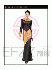 酒店中餐咨客制服設(shè)計圖604