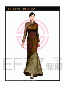 酒店中餐咨客制服設(shè)計(jì)圖602