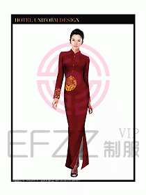 酒店中餐咨客制服設(shè)計圖607