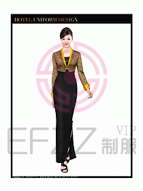 酒店中餐咨客制服設(shè)計圖615