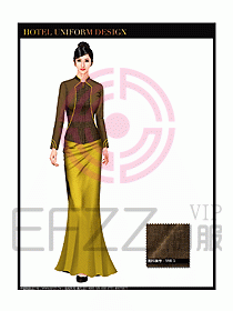 酒店中餐咨客制服設(shè)計(jì)圖621