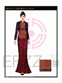 酒店中餐咨客制服設(shè)計(jì)圖622