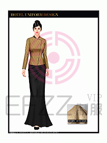 酒店中餐咨客制服設(shè)計(jì)圖623
