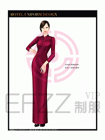 酒店中餐咨客制服設(shè)計(jì)圖630