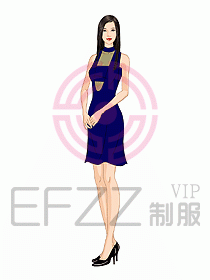 夜總會(huì)ktv包房公主制服設(shè)計(jì)圖502