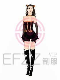 夜總會ktv包房公主制服設(shè)計圖549