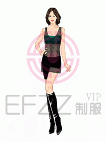 夜總會(huì)ktv包房公主制服設(shè)計(jì)圖547