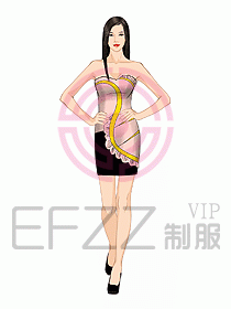 夜總會ktv包房公主制服設計圖553