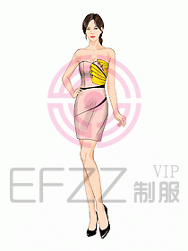 夜總會ktv包房公主制服設(shè)計圖552