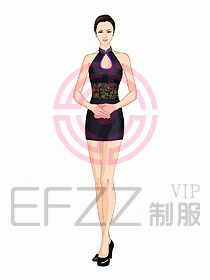 夜總會ktv包房公主制服設(shè)計圖573