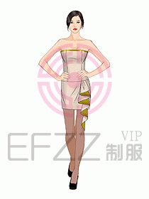 夜總會ktv包房公主制服設(shè)計圖588