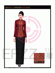 桑拿水療咨客迎賓制服設(shè)計(jì)286