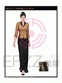 桑拿水療咨客迎賓制服設(shè)計291