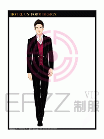 桑拿水療咨客迎賓制服設計294