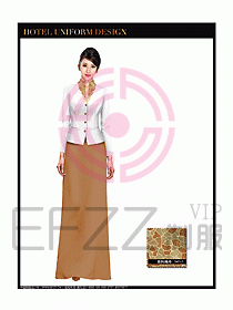 桑拿水療咨客迎賓制服設(shè)計(jì)293