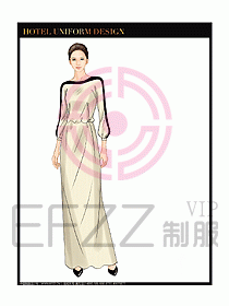 桑拿水療咨客迎賓制服設計303