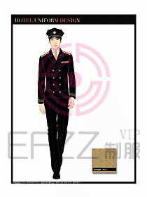 酒店門(mén)童保安制服設(shè)計(jì)圖824