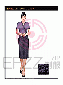 桑拿spa按摩技師制服設(shè)計802