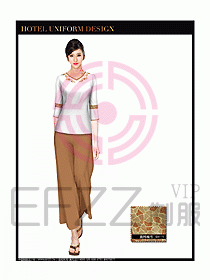 桑拿spa按摩技師制服設(shè)計806