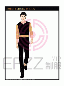 桑拿spa按摩技師制服設(shè)計(jì)811