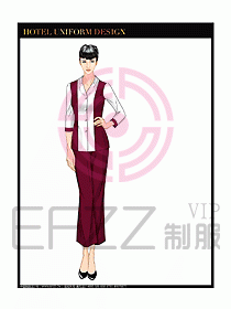 桑拿spa按摩技師制服設(shè)計812