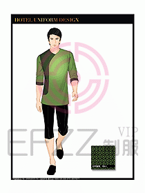 桑拿spa按摩技師制服設(shè)計816